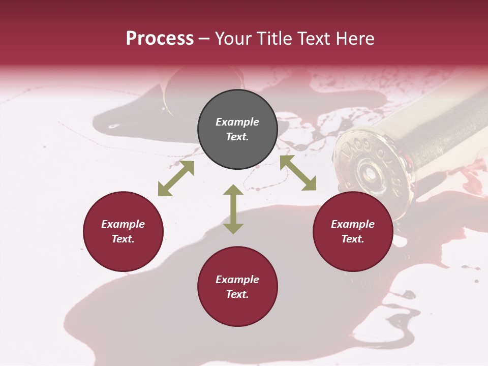 Violence War Gun PowerPoint Template