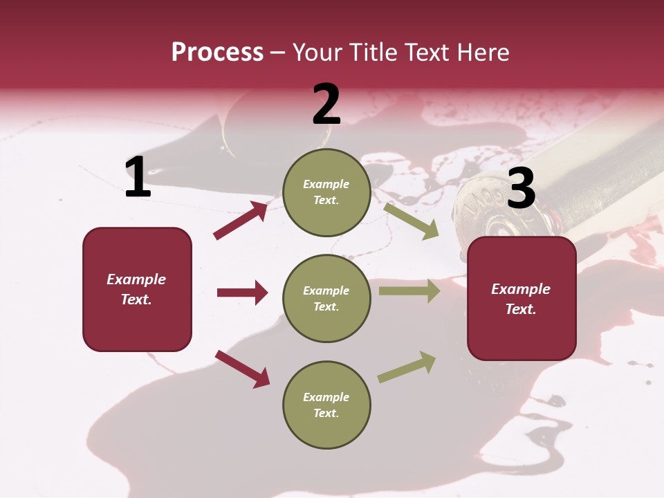 Violence War Gun PowerPoint Template