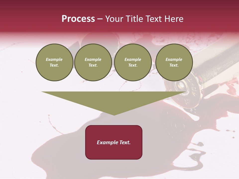 Violence War Gun PowerPoint Template