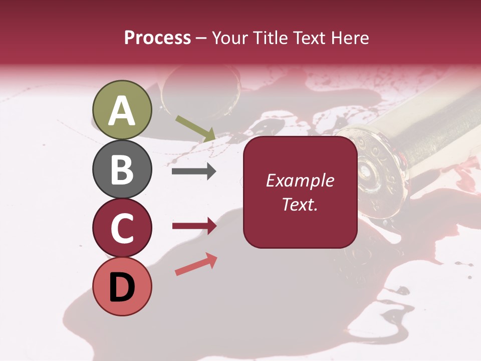 Violence War Gun PowerPoint Template