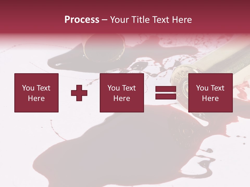 Violence War Gun PowerPoint Template