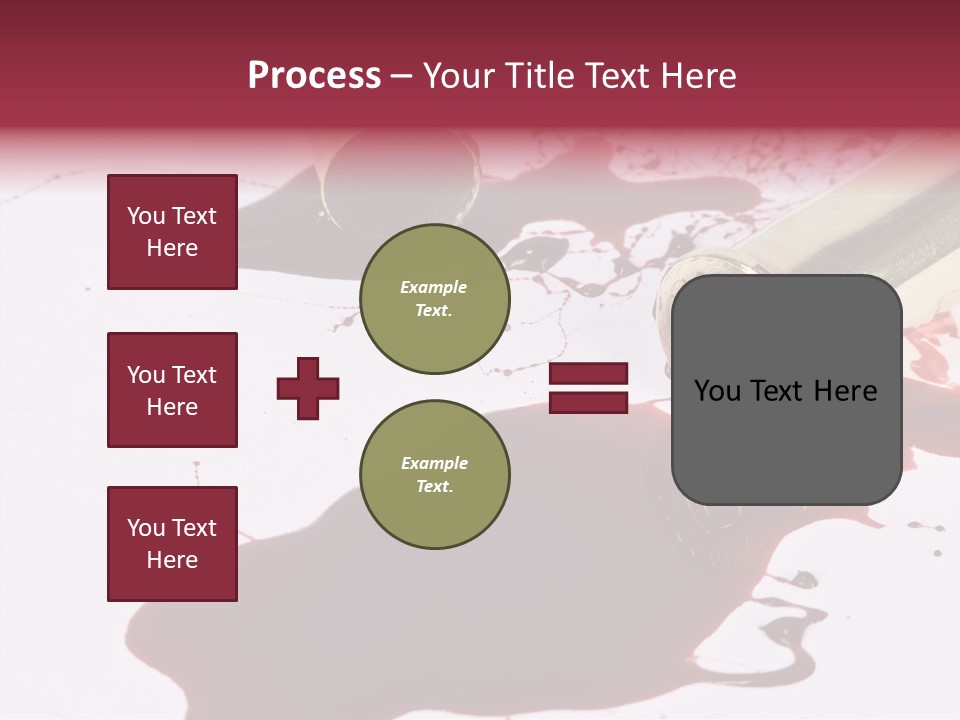 Violence War Gun PowerPoint Template