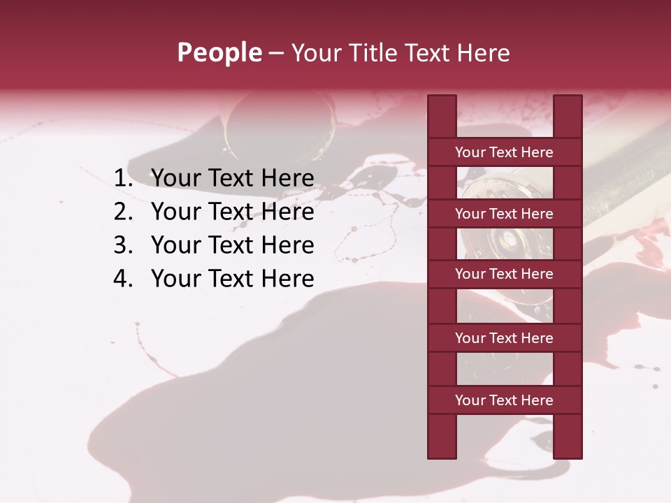 Violence War Gun PowerPoint Template