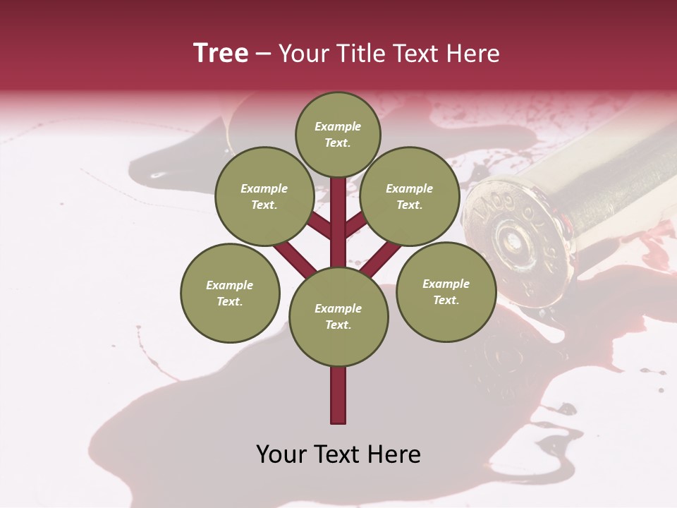 Violence War Gun PowerPoint Template