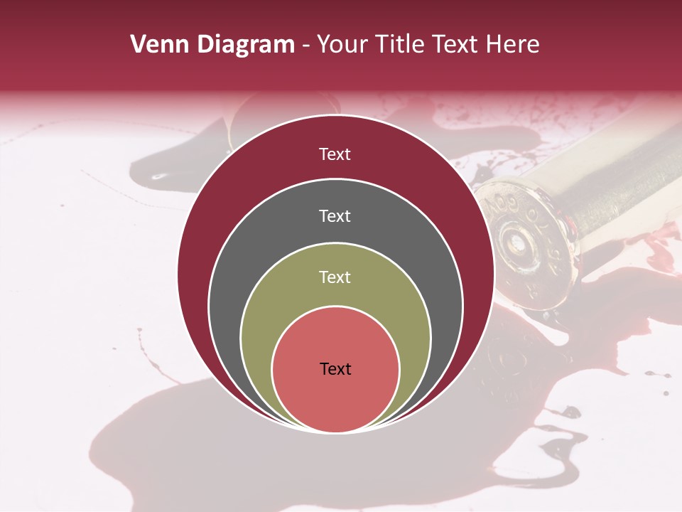 Violence War Gun PowerPoint Template