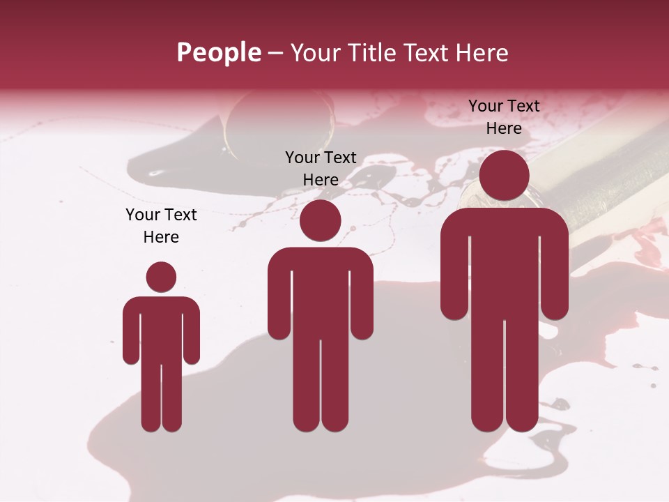 Violence War Gun PowerPoint Template