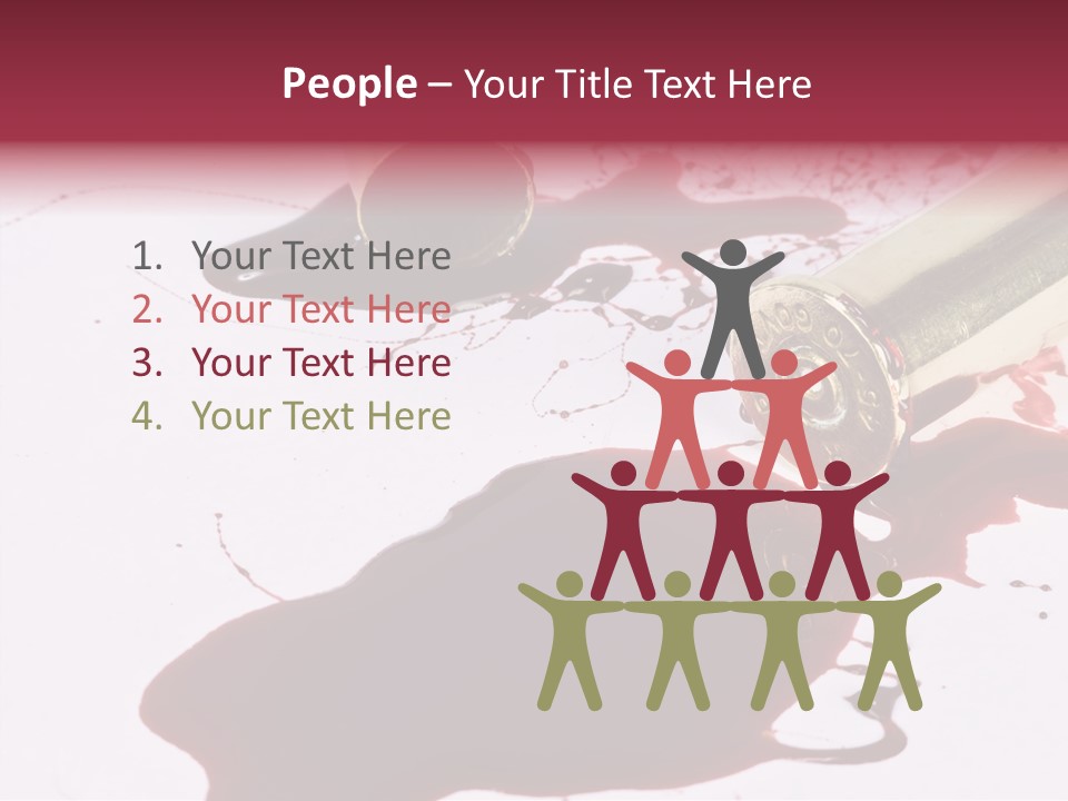 Violence War Gun PowerPoint Template