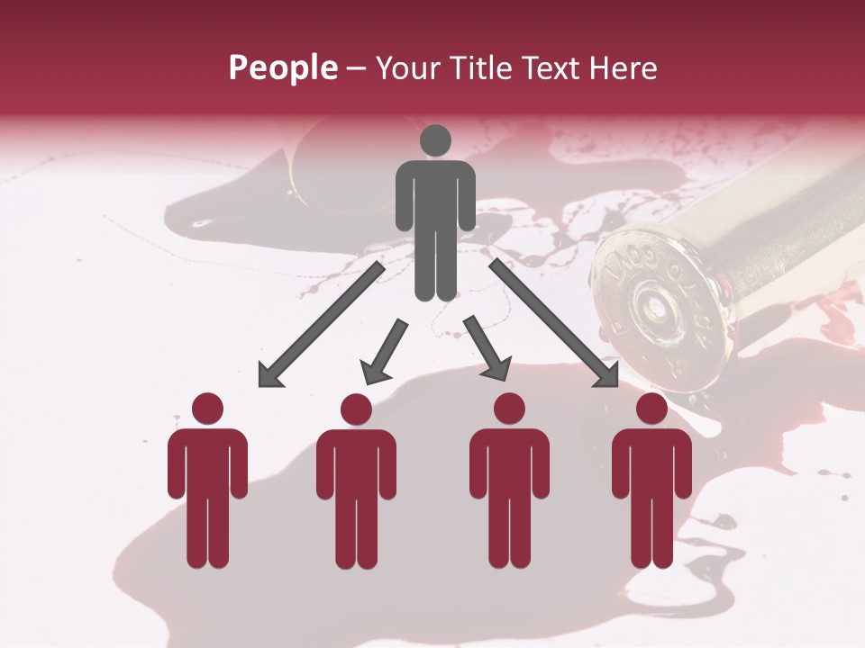 Violence War Gun PowerPoint Template