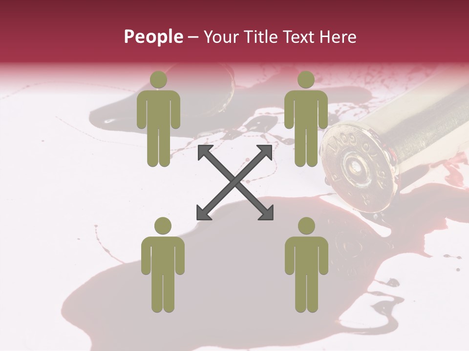 Violence War Gun PowerPoint Template