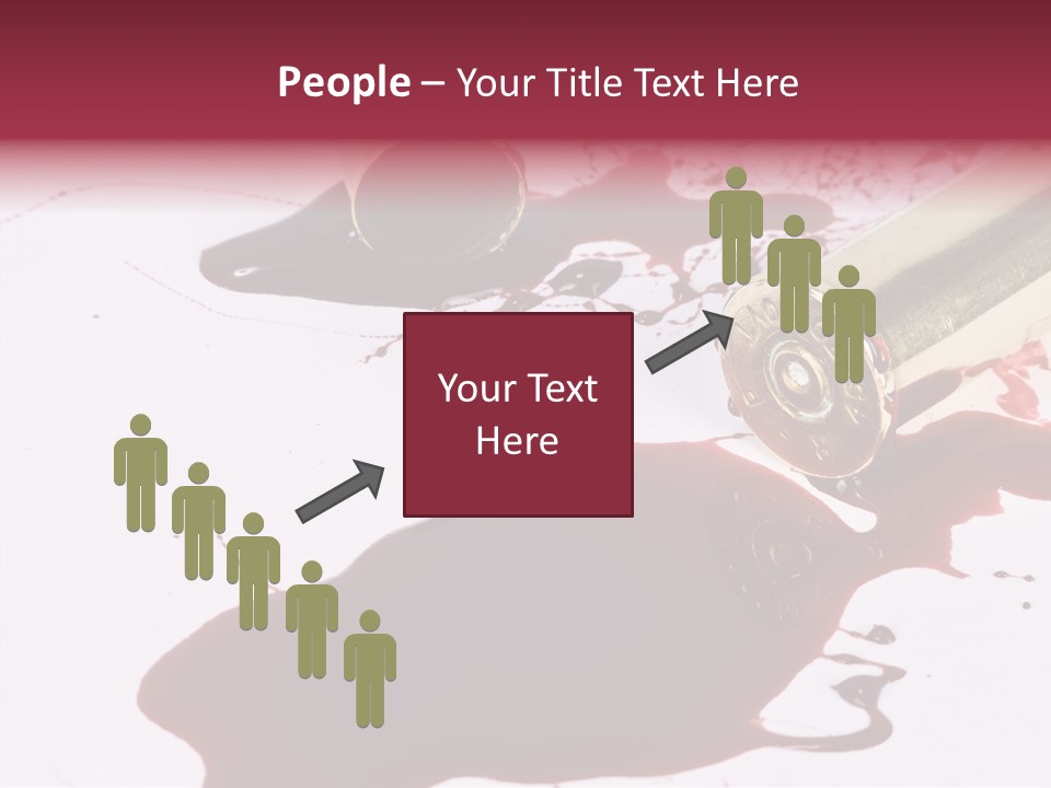 Violence War Gun PowerPoint Template