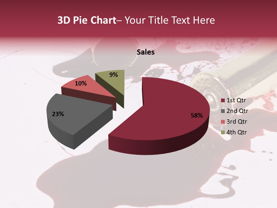 Violence War Gun PowerPoint Template