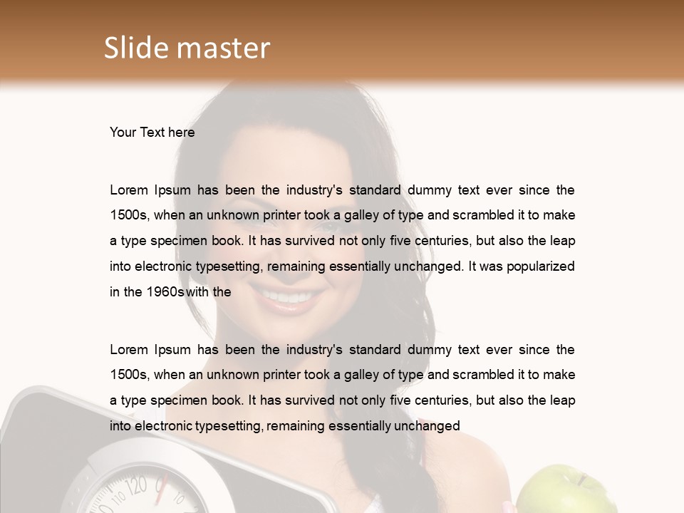 Healthy Fit Sporty PowerPoint Template