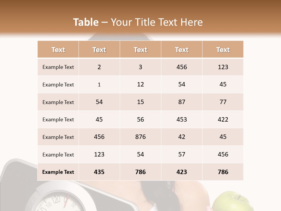 Healthy Fit Sporty PowerPoint Template