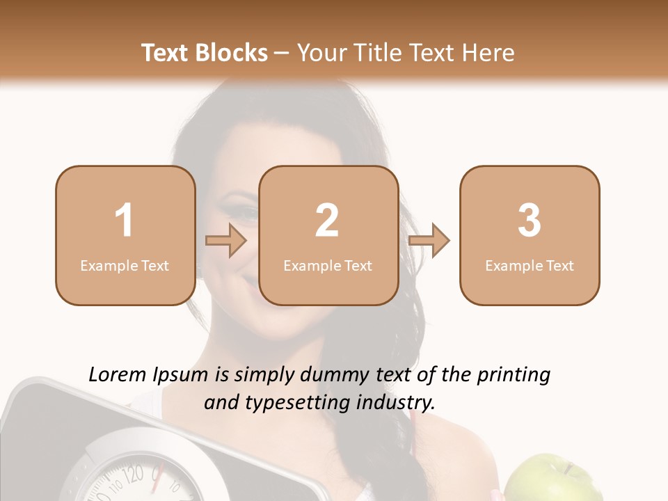 Healthy Fit Sporty PowerPoint Template