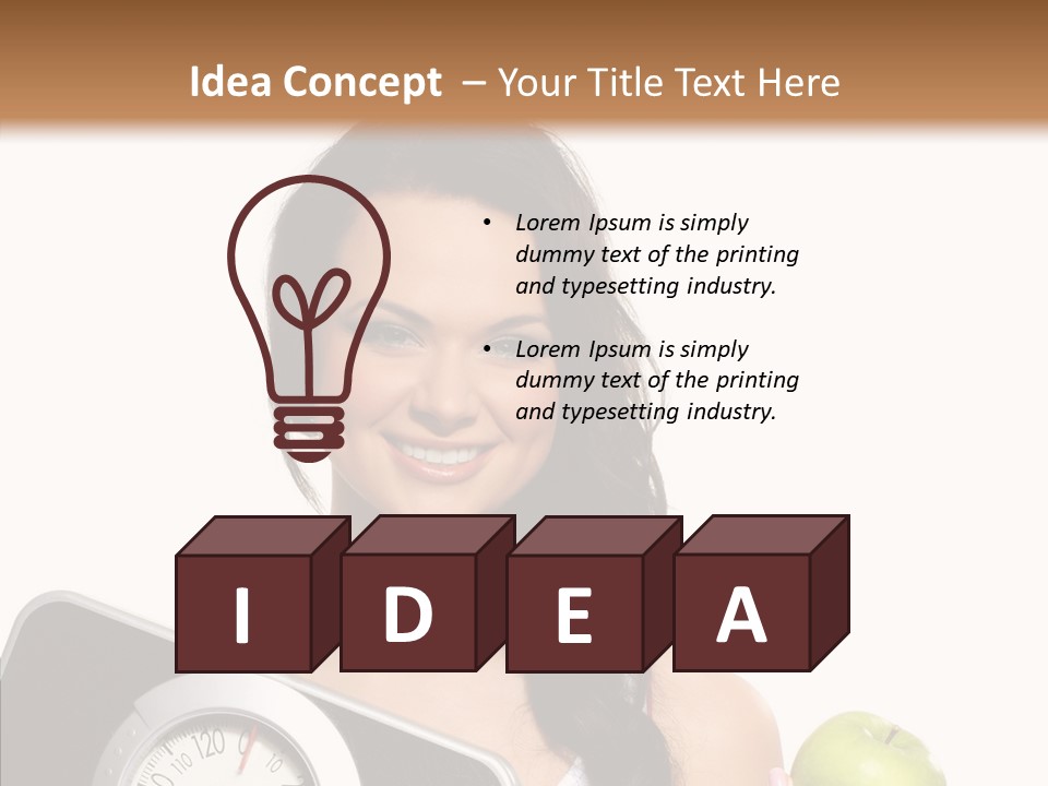 Healthy Fit Sporty PowerPoint Template