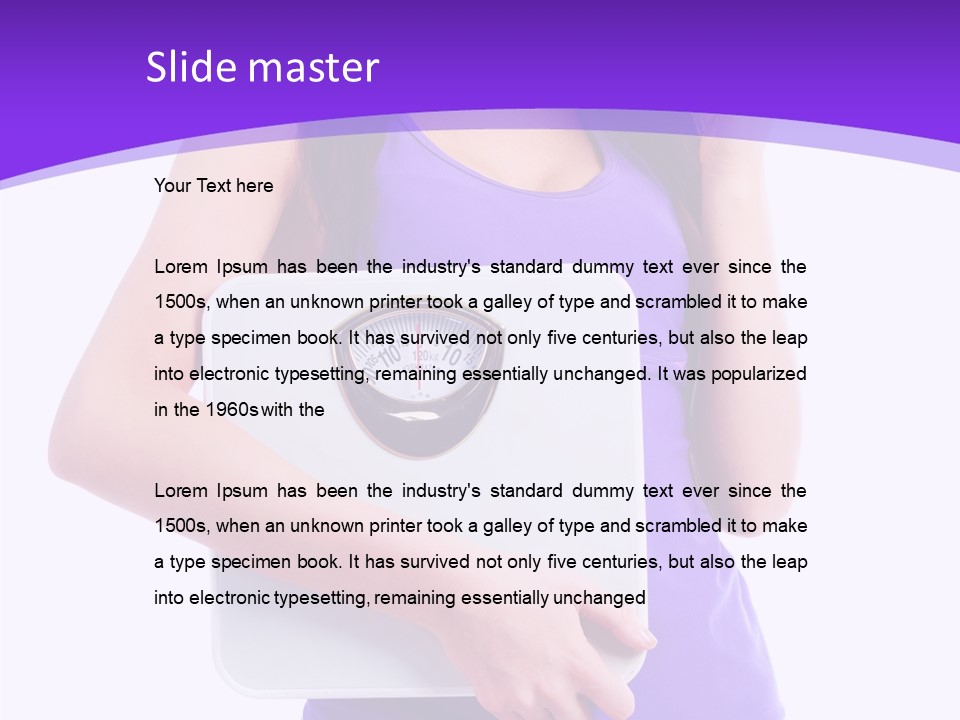 Floor Vitamins Fit PowerPoint Template