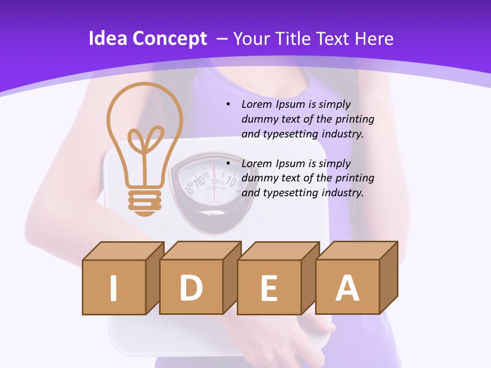 Floor Vitamins Fit PowerPoint Template