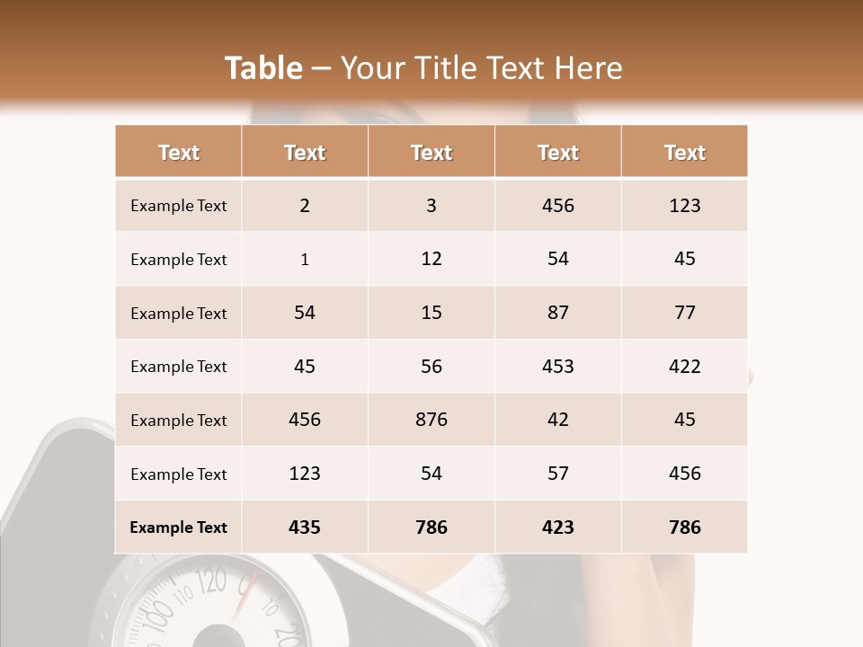 Weight Alluring Thin PowerPoint Template