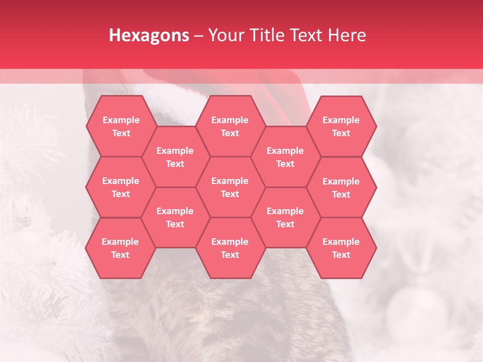 Postcard Kitty White PowerPoint Template