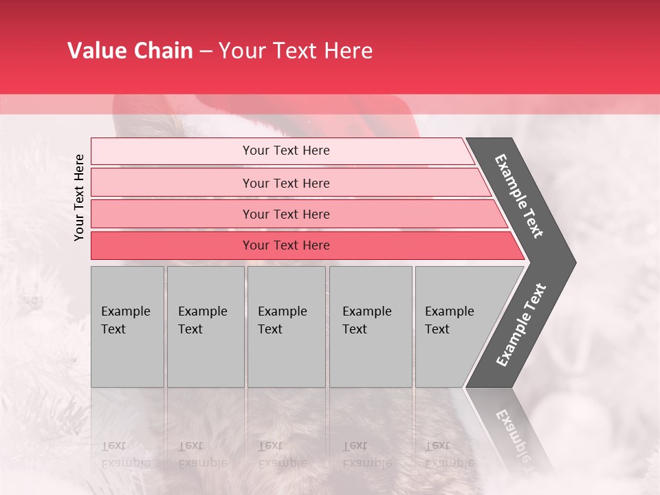 Postcard Kitty White PowerPoint Template