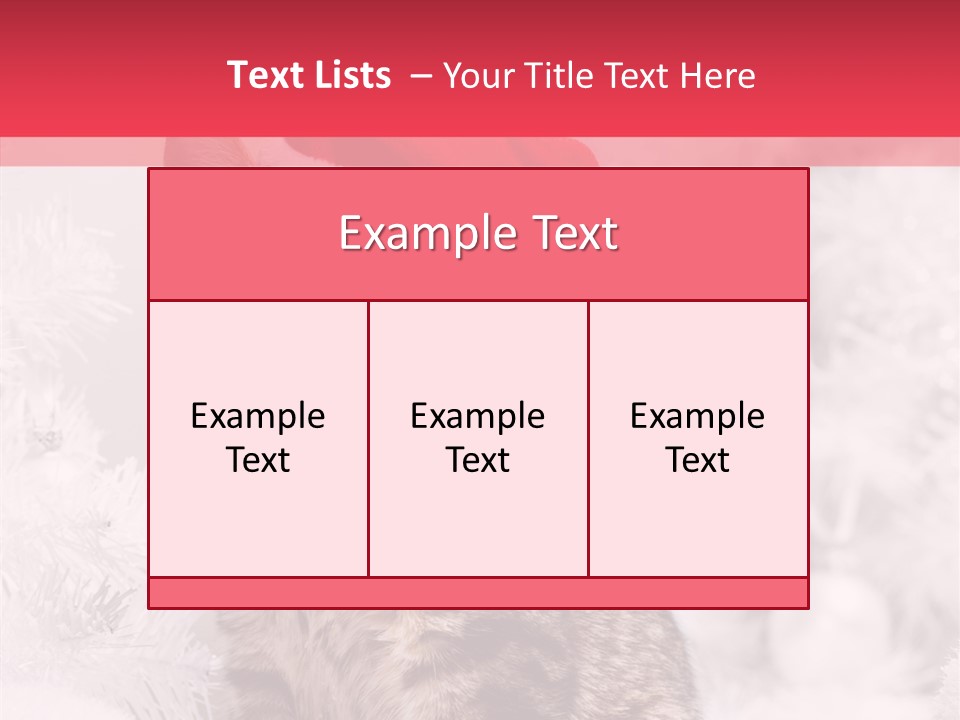 Postcard Kitty White PowerPoint Template