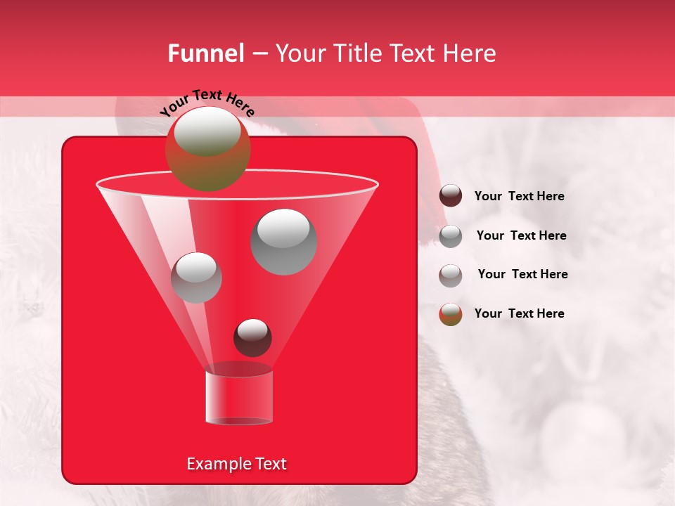 Postcard Kitty White PowerPoint Template