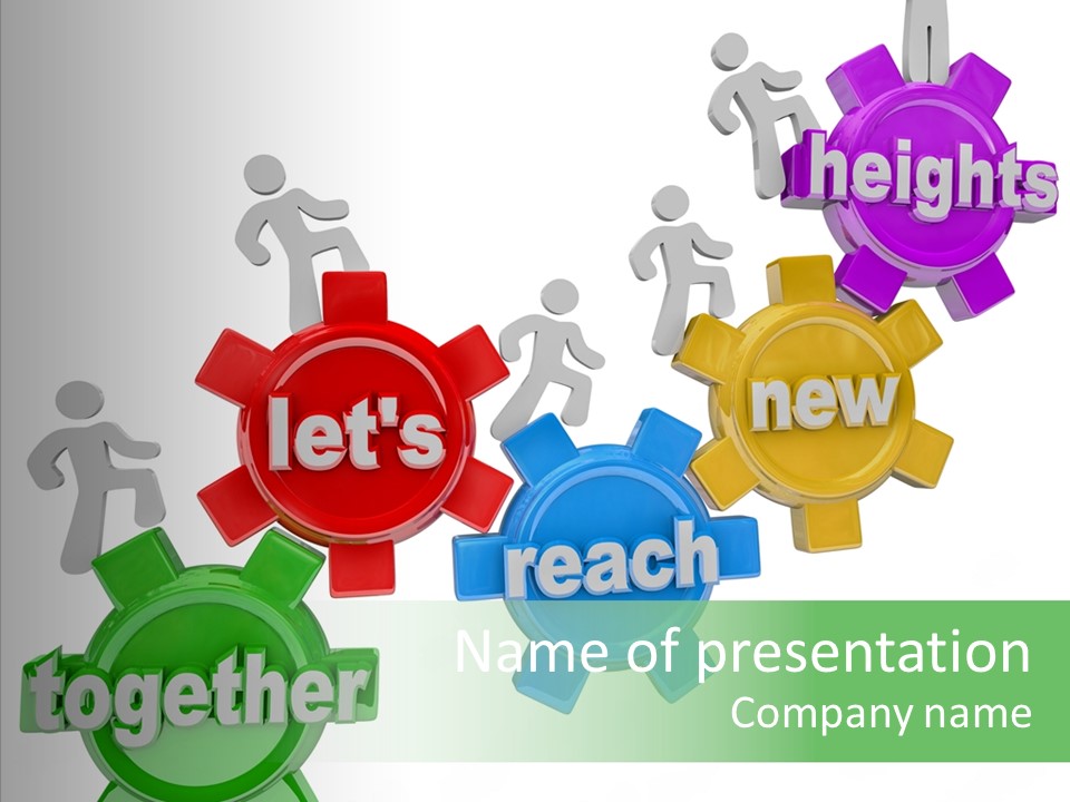 Teamwork Workers Alliance PowerPoint Template