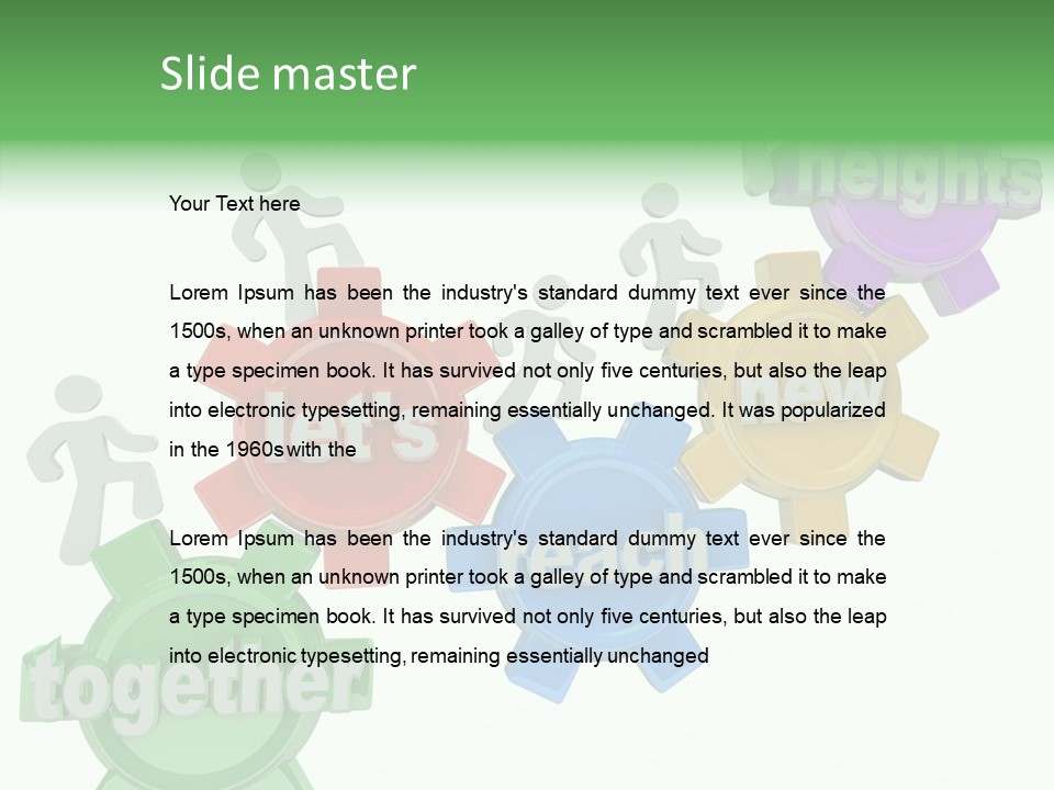 Teamwork Workers Alliance PowerPoint Template