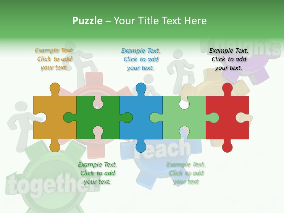 Teamwork Workers Alliance PowerPoint Template