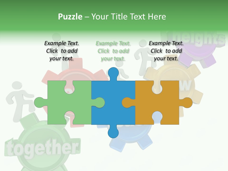 Teamwork Workers Alliance PowerPoint Template