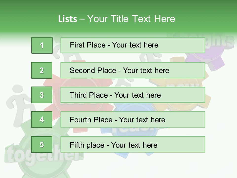 Teamwork Workers Alliance PowerPoint Template