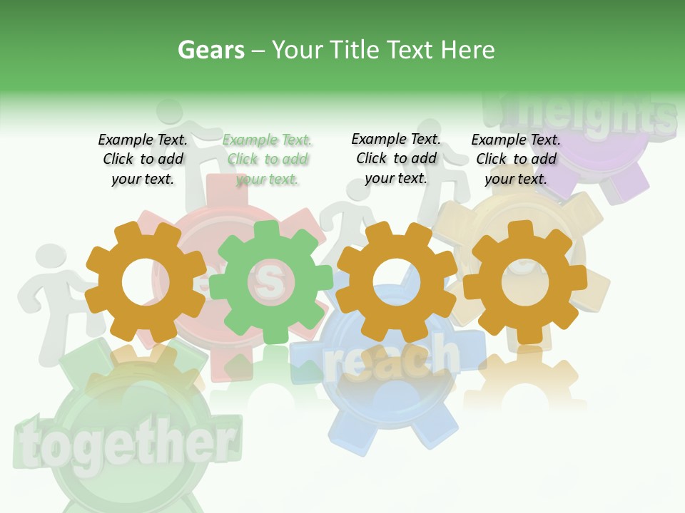 Teamwork Workers Alliance PowerPoint Template