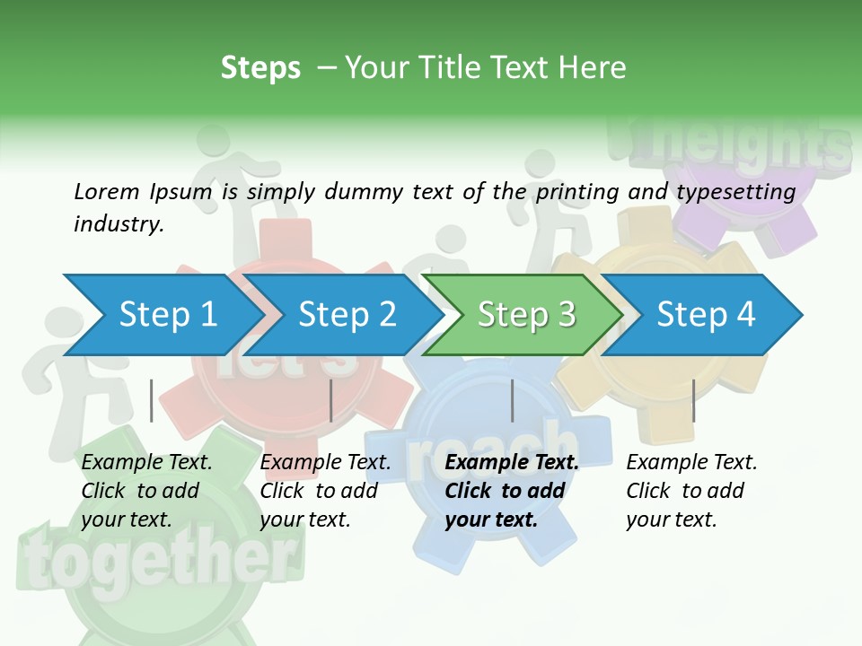Teamwork Workers Alliance PowerPoint Template