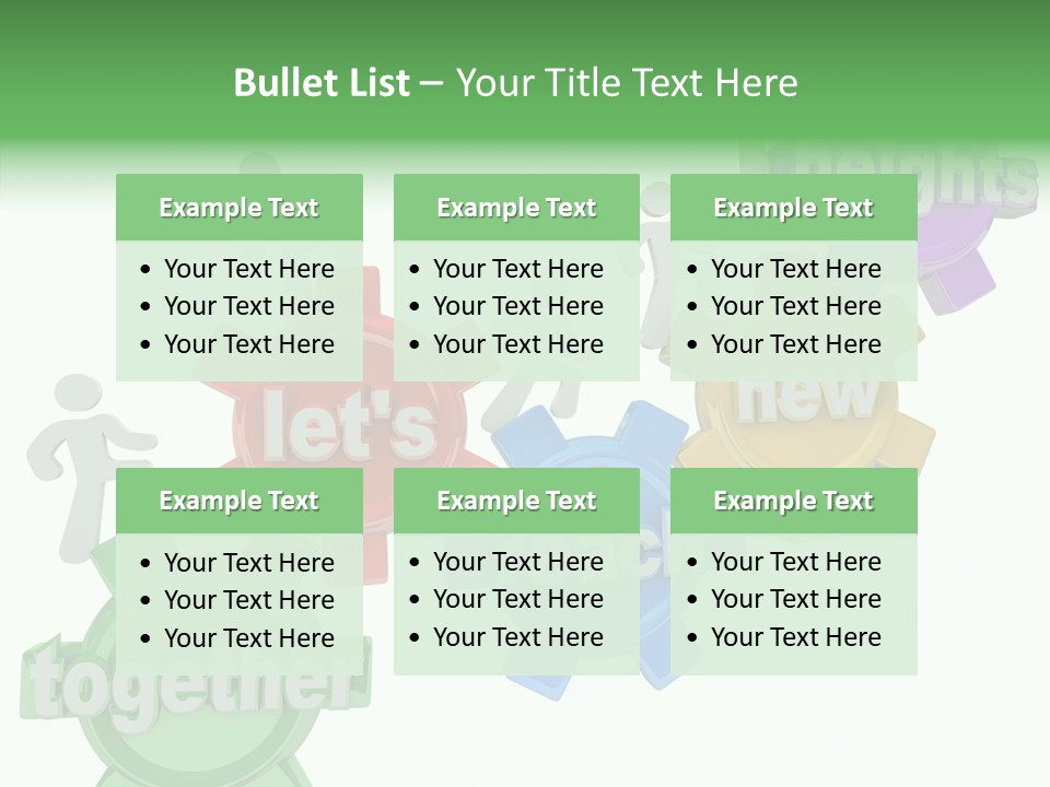 Teamwork Workers Alliance PowerPoint Template