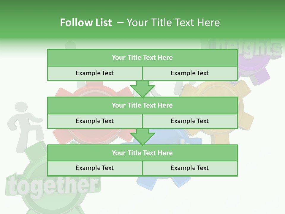 Teamwork Workers Alliance PowerPoint Template
