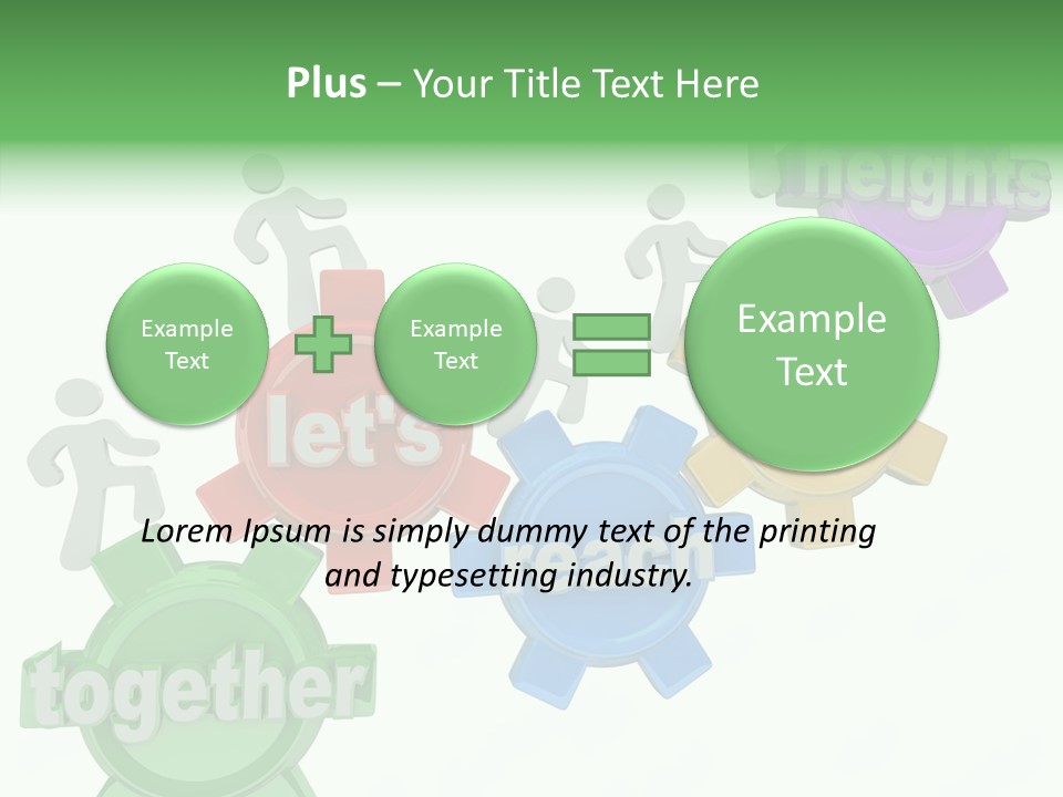 Teamwork Workers Alliance PowerPoint Template