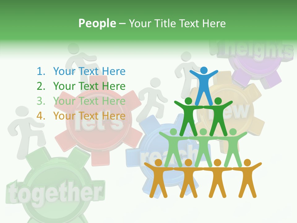 Teamwork Workers Alliance PowerPoint Template