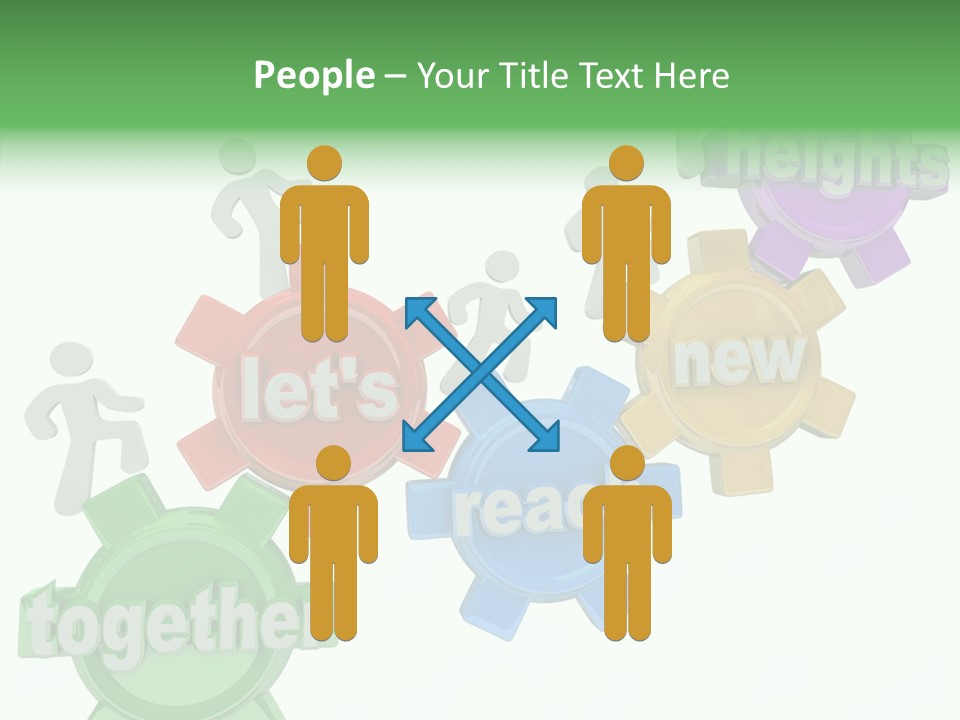 Teamwork Workers Alliance PowerPoint Template