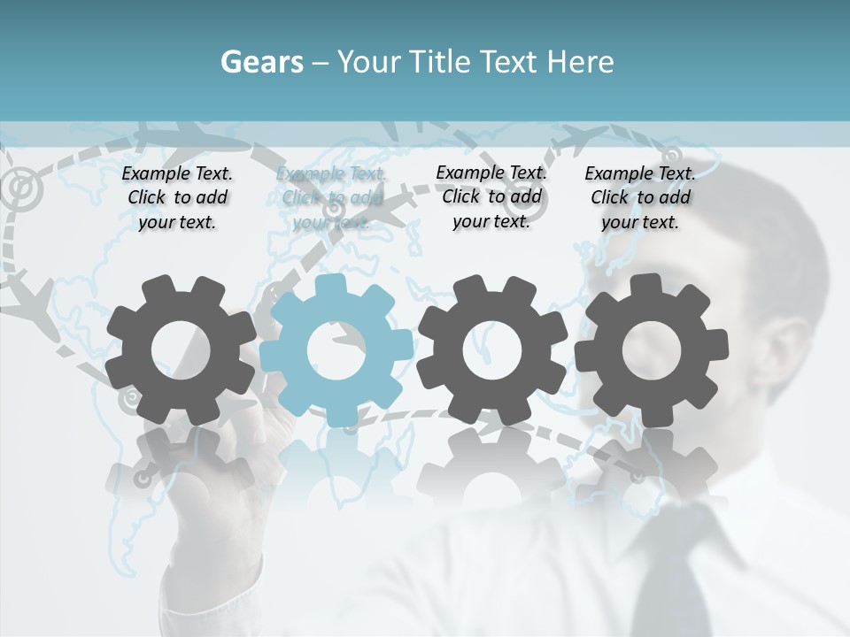 Diagram Icon Transport PowerPoint Template