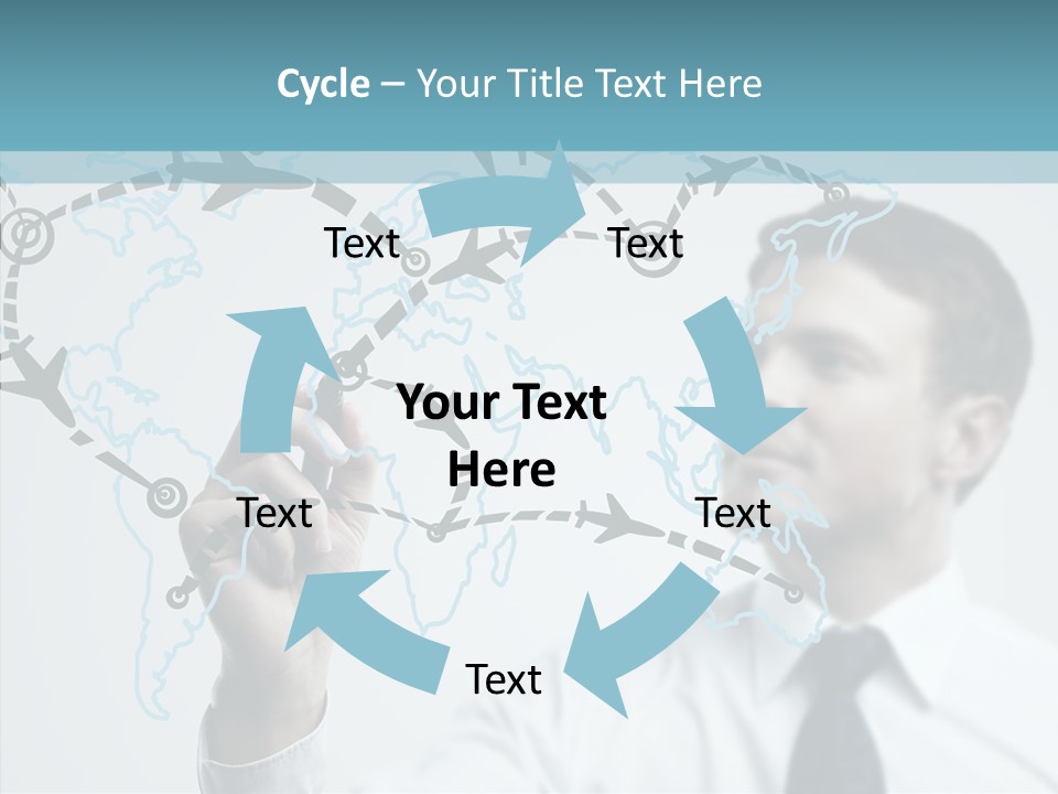 Diagram Icon Transport PowerPoint Template