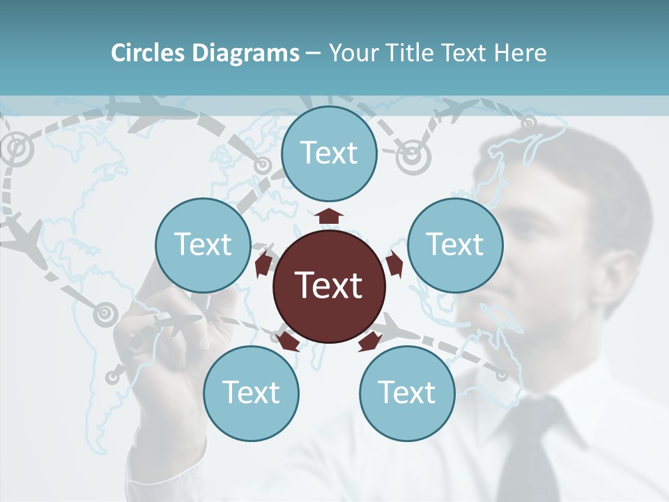 Diagram Icon Transport PowerPoint Template