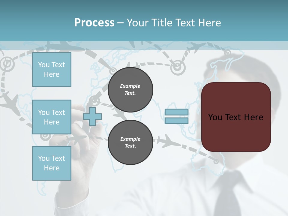 Diagram Icon Transport PowerPoint Template