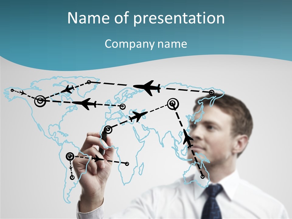 Transportation Networking Social PowerPoint Template