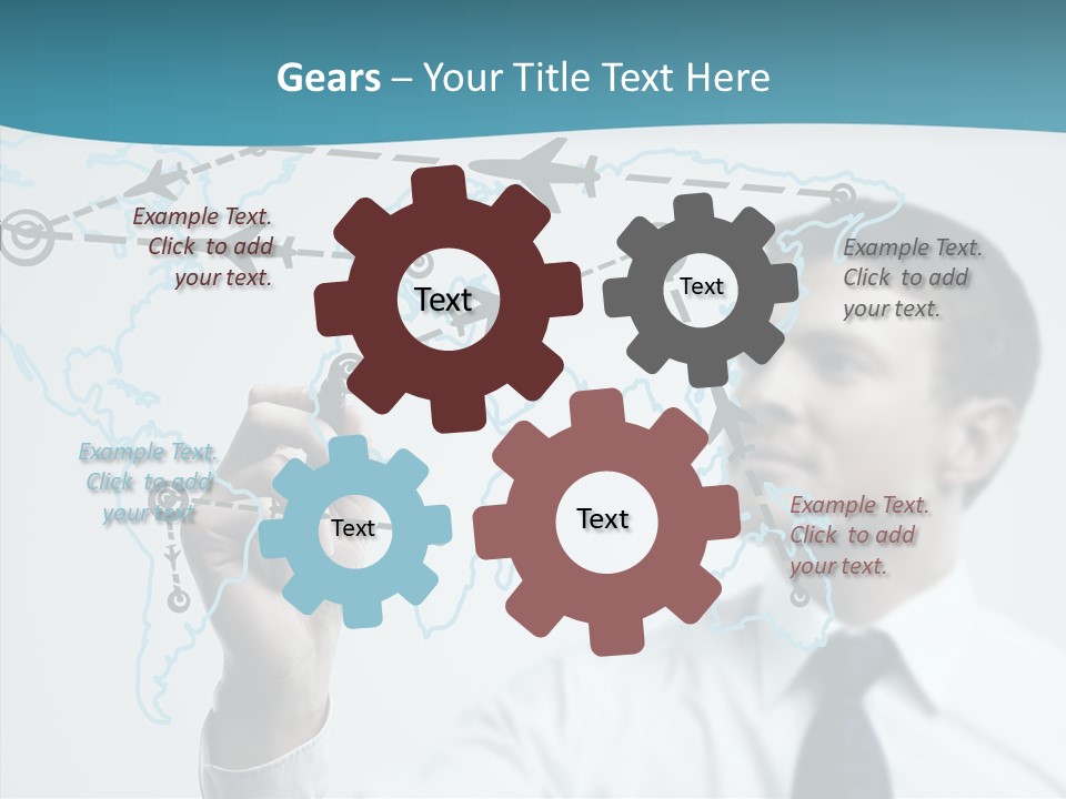 Transportation Networking Social PowerPoint Template