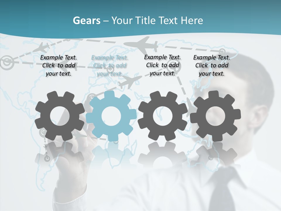 Transportation Networking Social PowerPoint Template