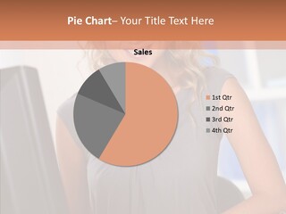 Blond Woman Work PowerPoint Template