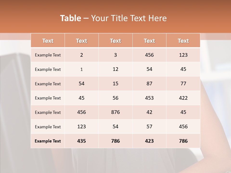 Blond Woman Work PowerPoint Template