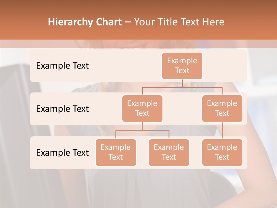 Blond Woman Work PowerPoint Template