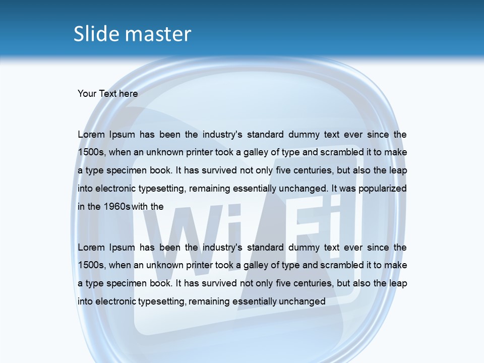 Antenna Signal Transparent PowerPoint Template