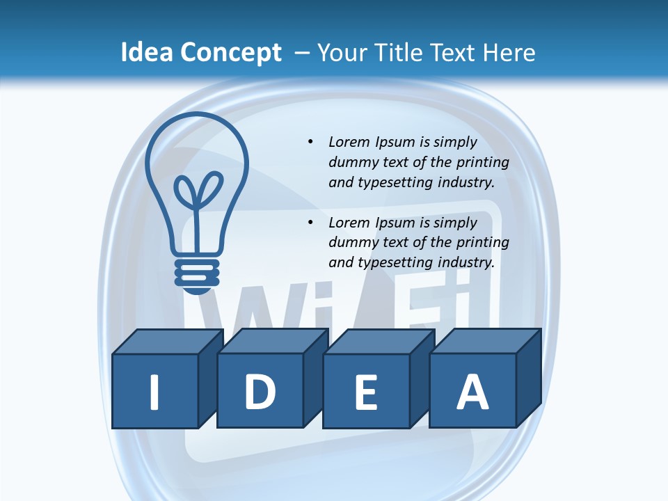 Antenna Signal Transparent PowerPoint Template